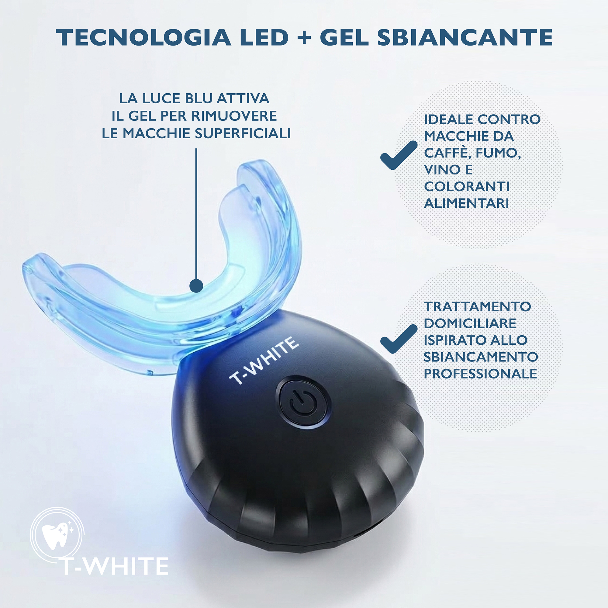 Kit Sbiancante Denti Professionale per Uso Domestico