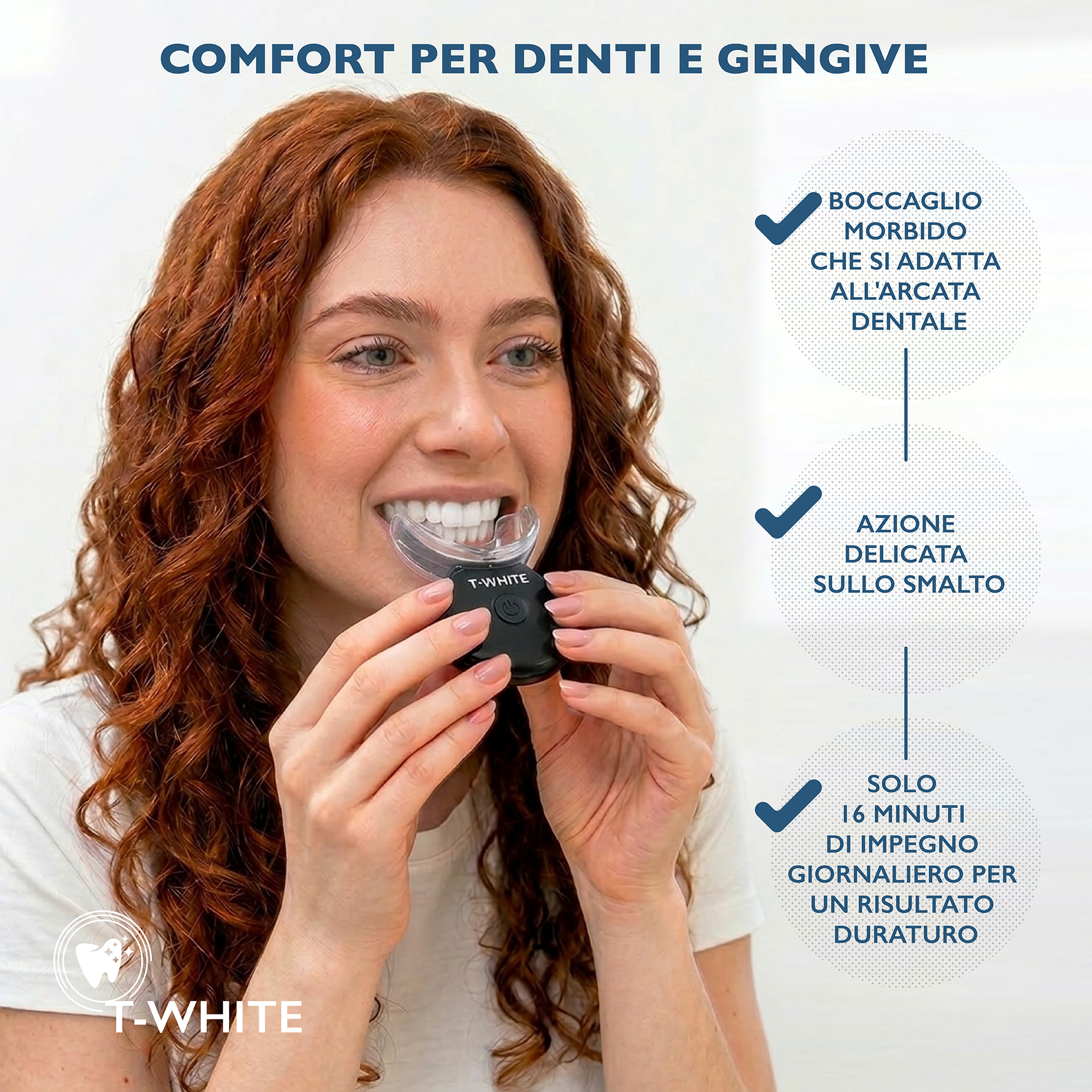 Kit Sbiancante Denti Professionale per Uso Domestico